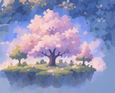 Return: a painted island floating on water